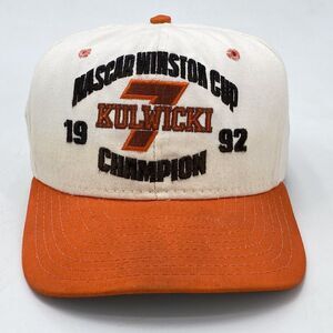 Vintage Alan Kulwicki #7 1992 NASCAR Winston Cup Champion Snapback Hat (H19)